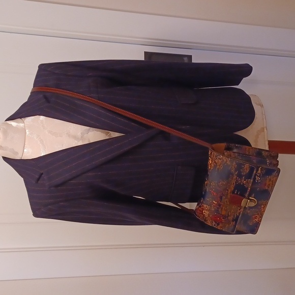 Veronica Beard Tyra Navy Pinstripe Dickey Jacket NWT - Picture 14 of 14